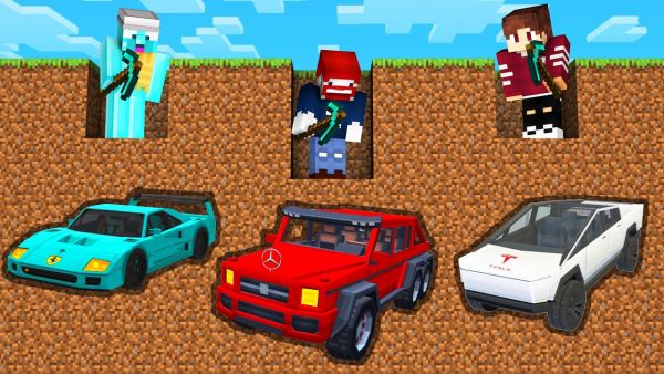GRABE FÜR DAS SCHNELLSTE AUTO in Minecraft