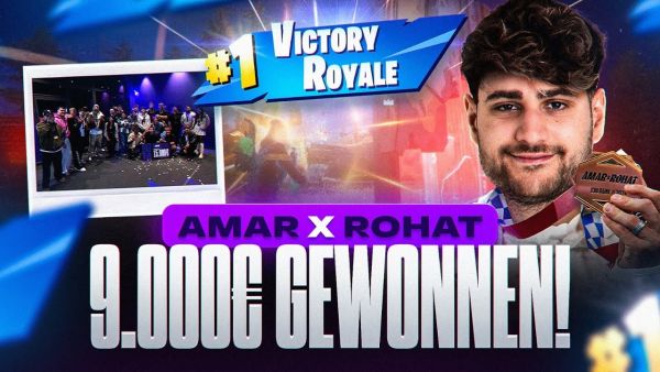 ICH HOLE MEINE NÄCHSTEN EARNINGS😍 50.000€ FORTNITE AMAR x ROHAT CUP🏆 MIT HARMII & FOKUS ASA🔥