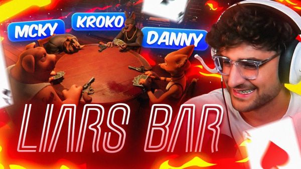 DAS ERSTE MAL LIAR'S BAR MIT DER ENTE & MCKY!😂🦆 WILDE RUNDEN MIT Danny, Mcky & Kroko🃏