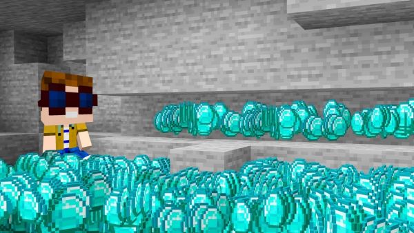 Pat HAT 1,000,000 DIAMANTEN in Minecraft