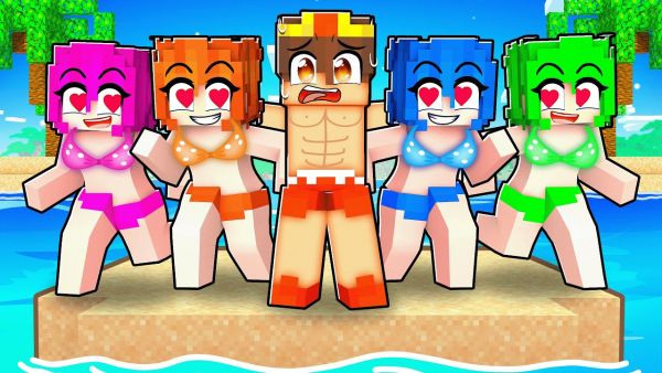 GEFANGEN auf Einer NUR MÄDCHEN INSEL in Minecraft!