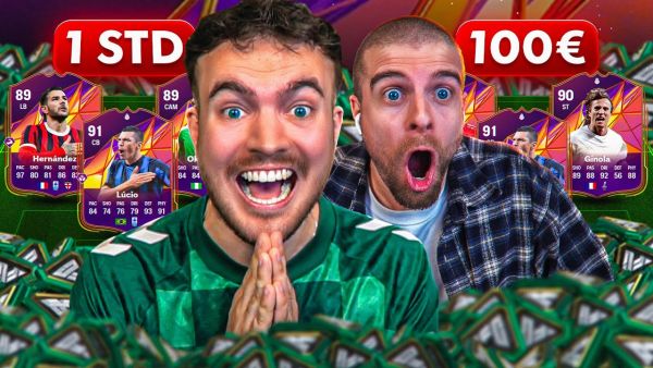 3x ICONS!! WER erreicht MEHR in 1 STUNDE mit 100€ in FC 25 🔥🤯 (ACCOUNT BATTLE 🏆)
