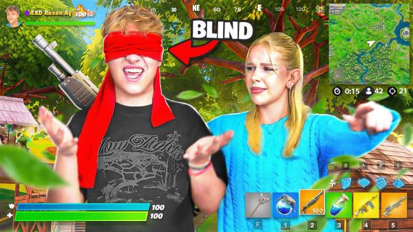ICH MUSS BLIND FORTNITE SPIELEN! ❌👀 (sehr Lustig)