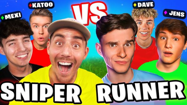 Das erste *SNIPER vs RUNNER - CREATOR BATTLE* in Fortnite! 🎯🏆