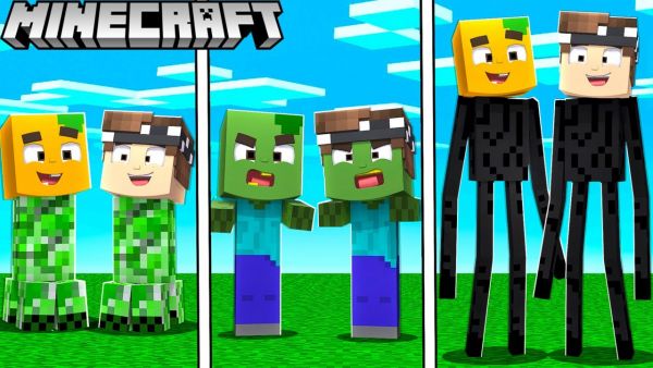 Jede MINUTE verwandeln wir uns in MONSTER in Minecraft!