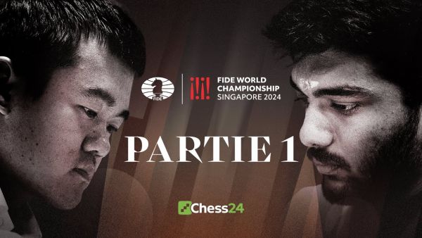1. Partie der FIDE-WELTMEISTERSCHAFT | Ding Liren vs. Gukesh Dommaraju