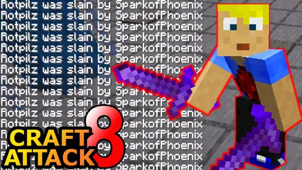 Ich töte Rotpilz 100 Mal! Hat er verdient. Hat er gut verdient dran..- Minecraft Craft Attack 8 #181