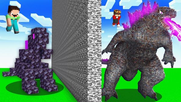 Ich Cheate Mit GODZILLA in Minecraft Bau Challenge!