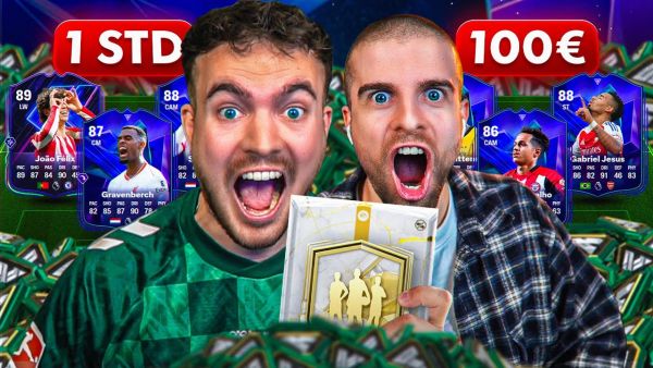 NEUE ICON PACKS! NEUER ACCOUNT! WER erreicht MEHR in 1 STUNDE mit 100€ in FC 25 🔥🤯 (ACCOUNT BATTLE)
