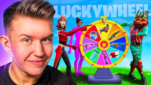 DAS FORTNITE LUCKY WHEEL YOUTUBER BATTLE! 🍀