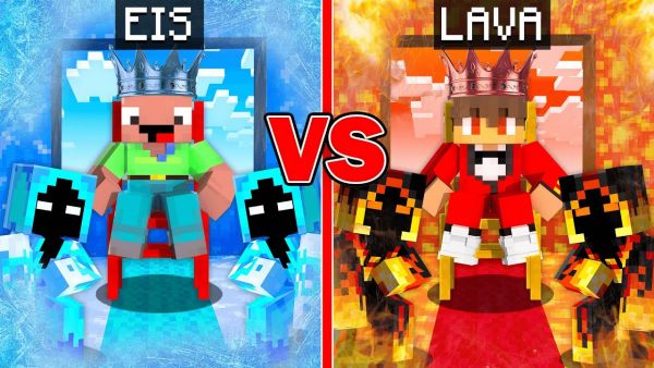 Billy EIS vs Semlaki LAVA König Überleben Battle in Minecraft!