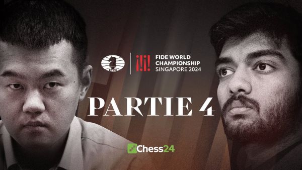 4. Partie der FIDE-WELTMEISTERSCHAFT | Ding Liren vs. Gukesh Dommaraju