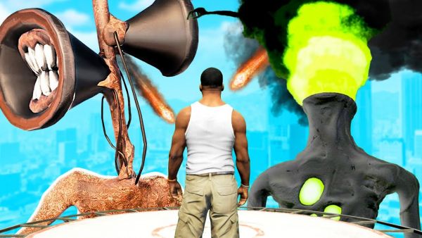 GTA 5 - SIREN HEAD vs CHIMNEY HEAD!🔊🔥
