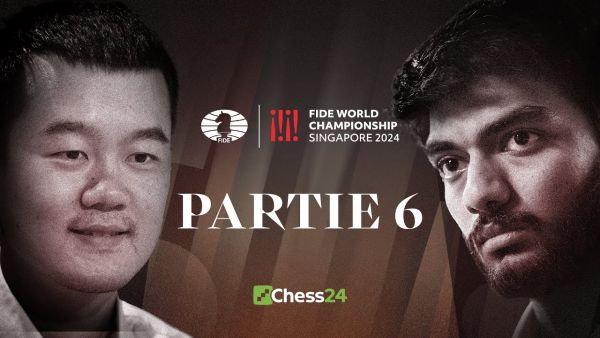 6. Partie der FIDE-WELTMEISTERSCHAFT | Ding Liren vs. Gukesh Dommaraju