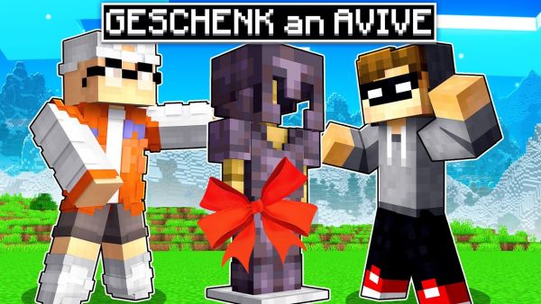 ich SCHENKE AVIVE komplettes SET NETHERRITE auf Youtuber Insel 3