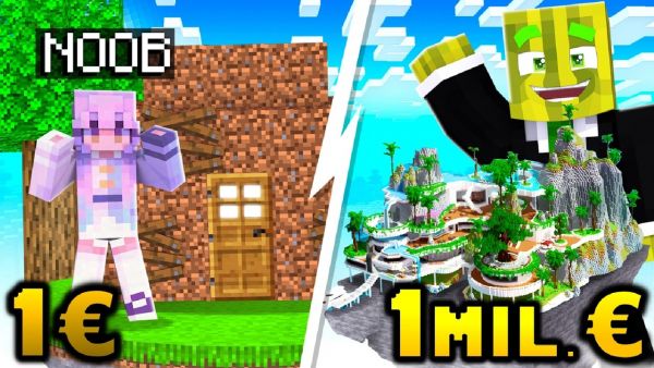 VOM "NOOB" HAUS... ZUM MILLIARDÄR HAUS?! (Minecraft Evolution)