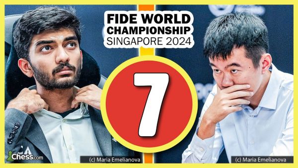 Schach-WM 2024 Partie 7 | Ding Liren vs. Gukesh D.