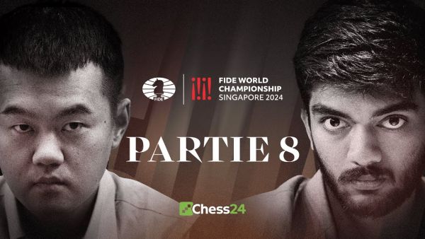 8. Partie der FIDE-WELTMEISTERSCHAFT | Ding Liren vs. Gukesh Dommaraju