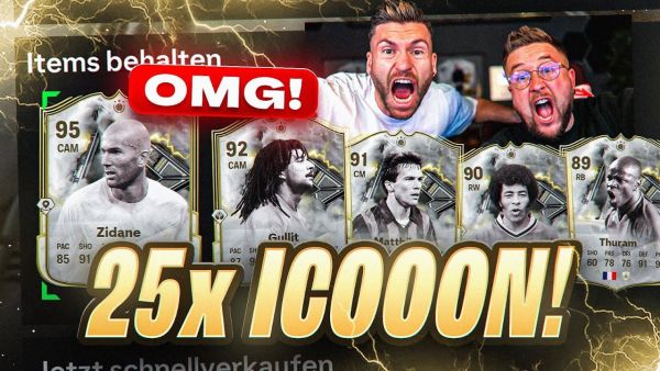 MILLIONEN PACK LUCK !!! Wir haben 25x ICONS GEZOGEN 😱😍