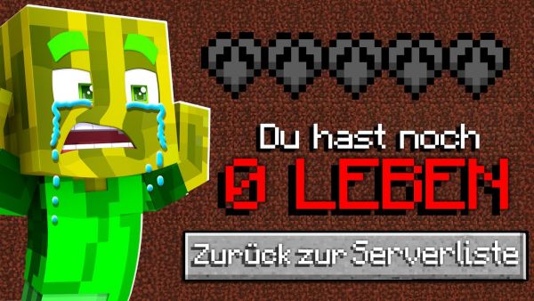 0 LEBEN: MEINE LETZTE FOLGE... ICH BIN RAUS... (Minecraft Käfig)