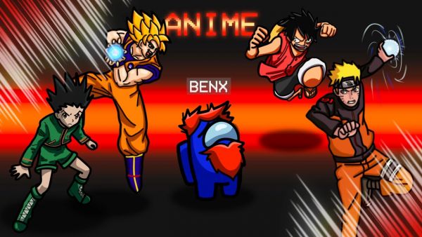 ANIME OP ROLLE in Among Us Anime Mod