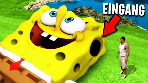 Was ist in SPONGEBOBS KOPF drin in GTA 5?!🧽