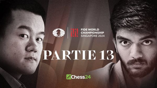 13. Partie der FIDE-WELTMEISTERSCHAFT | Ding Liren vs. Gukesh Dommaraju
