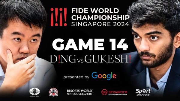 Game 14 Stream | FIDE World Championship Match 2024 | Ding Liren vs Gukesh D
