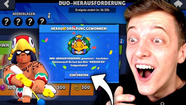 12 SIEGE + KRIEGER BO SKIN BEKOMMEN?! 😍 DUO HERAUSFORDERUNG! 🏆 Brawl Stars deutsch