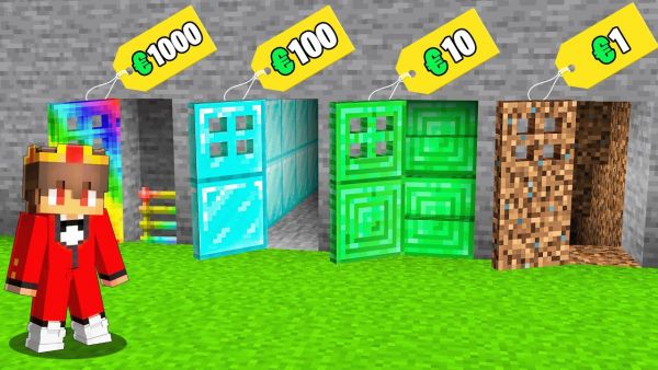 NOOB TÜREN vs PRO TÜREN Überleben in Minecraft!