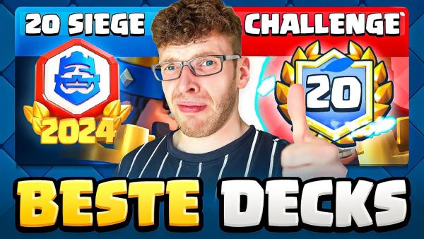 😱🏆DIE 5 BESTEN DECKS für 20 SIEGE CHALLENGE! (Gratis Emote) | Clash Royale Deutsch