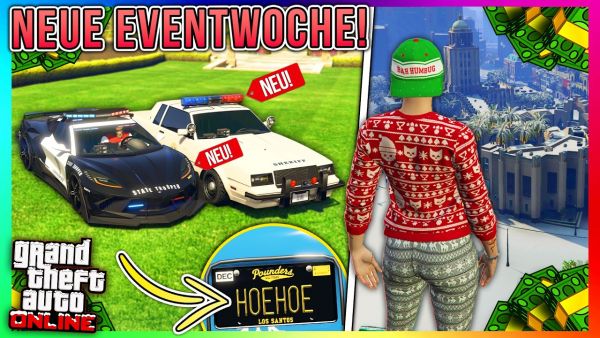 Schnee ist da + Kranke Eventwoche! 2 Polizei Autos, 4 gratis Autos, Railgun & mehr! GTA Online News