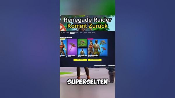 Renegade Raider morgen zurück in Fortnite‼️🔥 || #fortnite #shorts