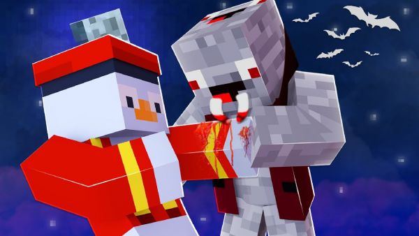 VON VAMPIR GEBISSEN WERDEN in Minecraft !