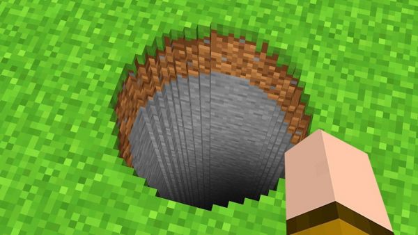 ICH GRABE DAS TIEFSTE LOCH zur ANDEREN SEITE der Minecraft Welt!