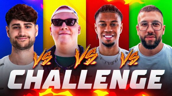 1vs1vs1vs1 WIN CHALLENGE UM 400€!🤑🔥mit Mert, Sidney & Kroko 😂