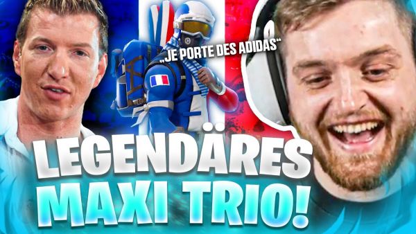 😂😍Mit SCHRADIN und Französisch HAUSAUFGABEN MAXI in Random SQUADS rasieren! - Fortnite Random Squads