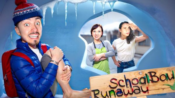 ПРЯЧУСЬ В СНЕГУ ОТ ЗЛЫХ РОДИТЕЛЕЙ В SCHOOLBOY RUNAWAY В МАh
