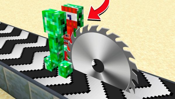 Minecraft, aber ICH ZERSÄGE ALLE MOBS!