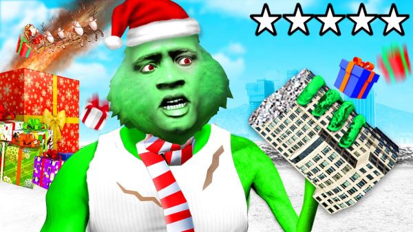GTA 5 - FRANKLIN verwandelt sich zum GRINCH!🎄🎁