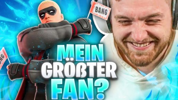 😱😂Er ZITTERT & GEWINNT die RUNDE! - Mein GRÖßTEN Fan GETROFFEN in Fortnite Random Squads?!