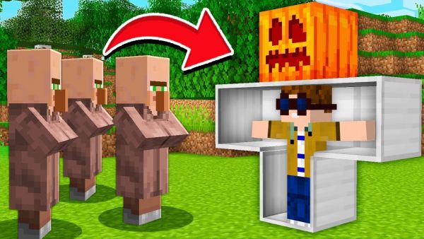 Ich VERSTECKE MICH IM EISENGOLEM um VILLAGER ZU TROLLEN!