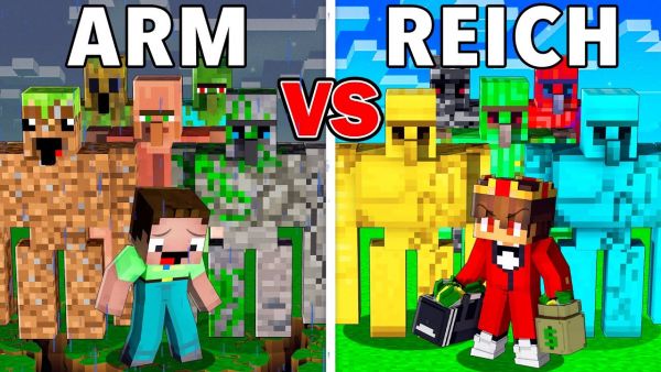 Billy ARM vs Semlaki REICH Golem Armee Überleben Battle in Minecraft!