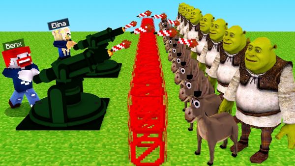 1000 GEGNER wollen UNSER HAUS KAPUTT MACHEN in Minecraft