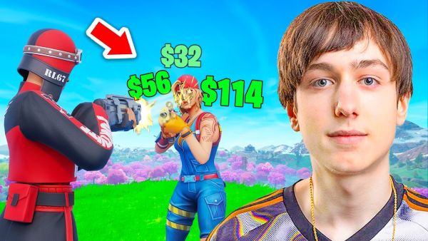 Fortnite but 1 Damage = $1 ft. Peterbot!
