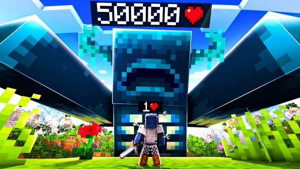 Minecraft, aber LEBEN = GRÖSSE...