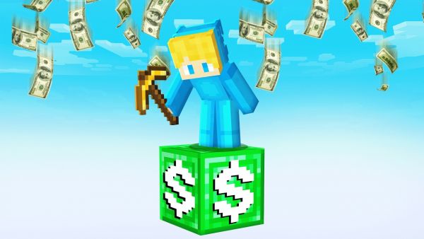 Minecraft, aber es gibt nur 1 MILLIONÄR Block…