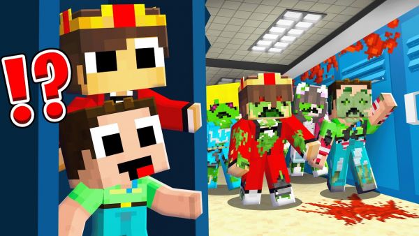 BABY Semlaki und Billy ENTKOMMEN von ihrer ZOMBIE FAMILIE in SCHULE in Minecraft!