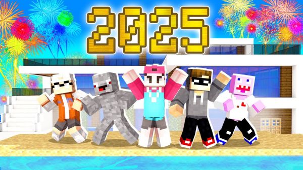 SILVESTER PARTY für ALLE YOUTUBER in Minecraft! 🥳 (XXL Feuerwerk)