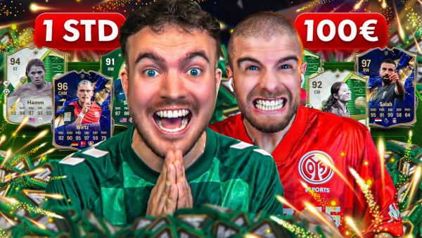 NEUJAHR BATTLE!! WER erreicht MEHR in 1 STUNDE mit 100€ in FC 25 🔥🤯 (ACCOUNT BATTLE 🏆)